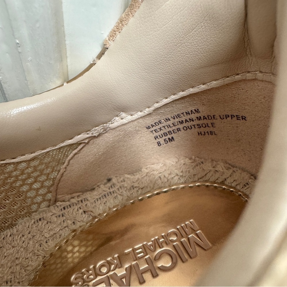 MICHAEL Michael Kors - Maggie Mesh Trainer Sneakers in Pink and Rose Gold - Picture 9 of 9